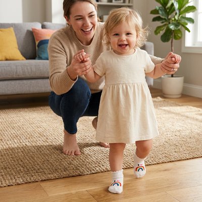 Bébé court avec chaussettes bebe blanc arc-en-ciel