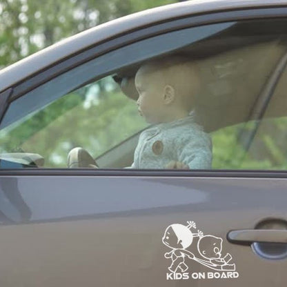 Bébé en voiture sécurité maximale avec autocollant bébés à bord