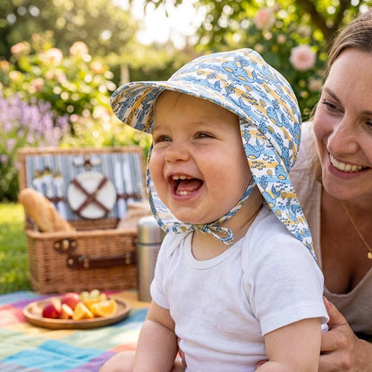 Bébé heureux porte casquette bebe motif étoiles coloré