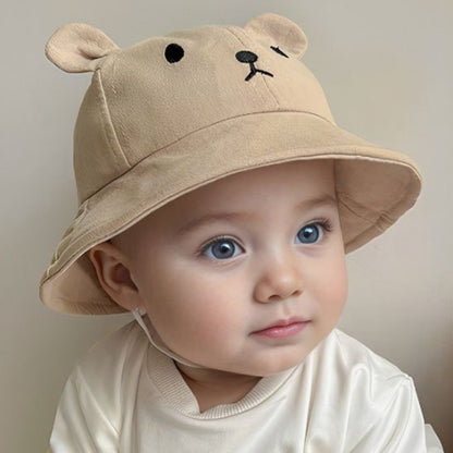 Bébé porte chapeau bebe chat kaki