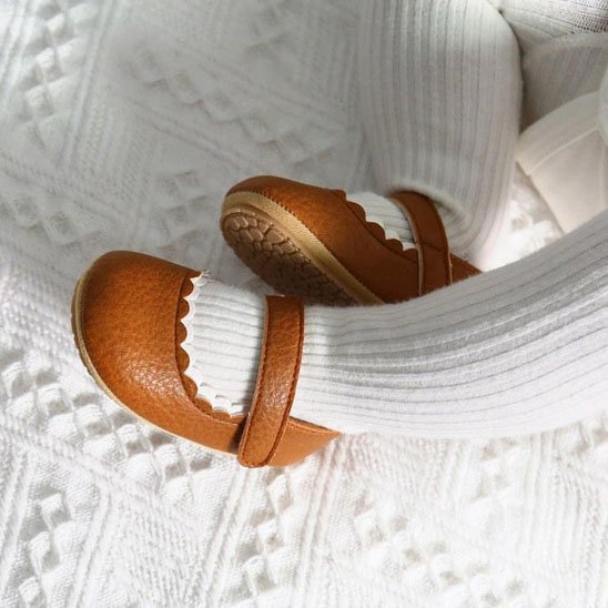 Bébé porte chaussure bebe fille marron