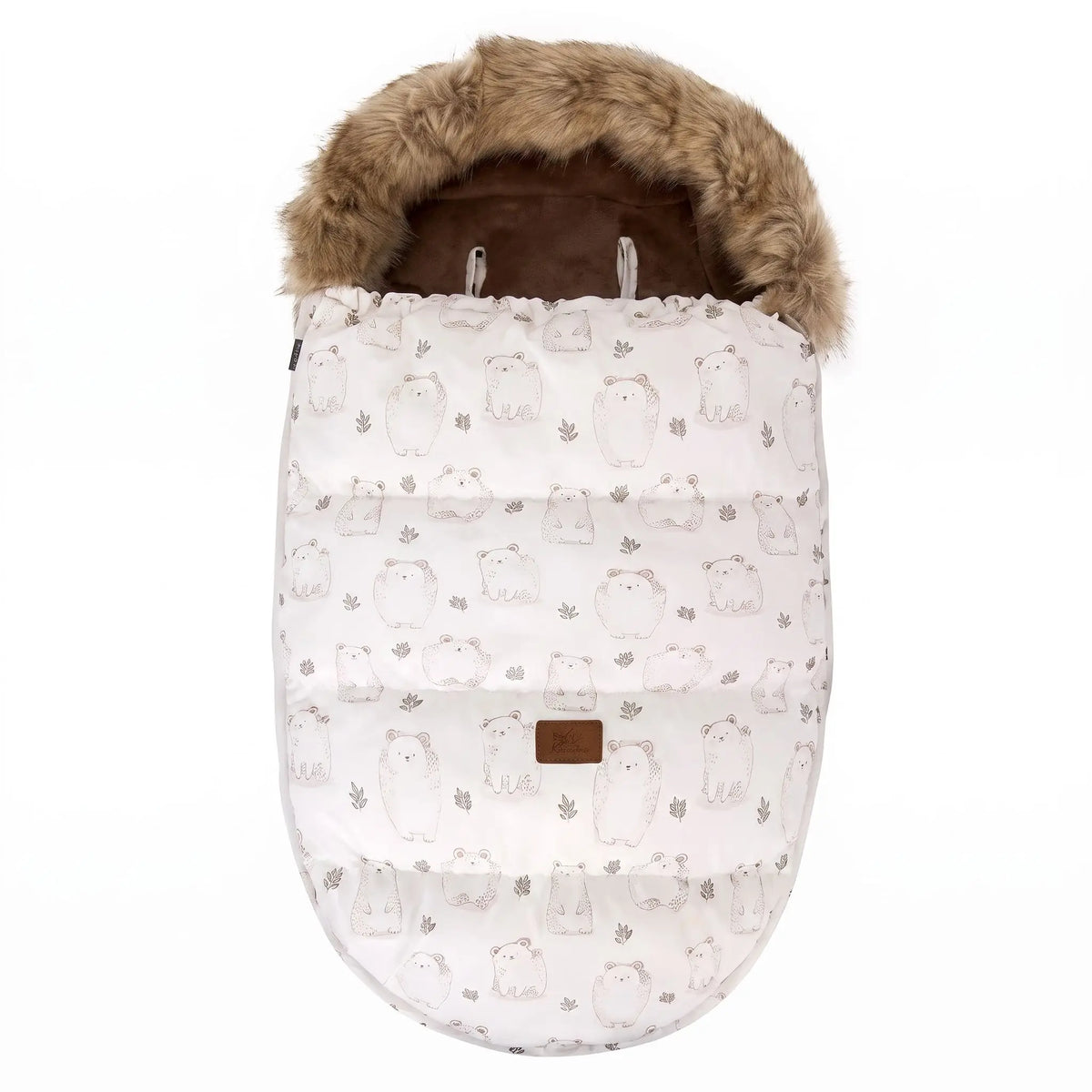 Chancelière poussette beige ours