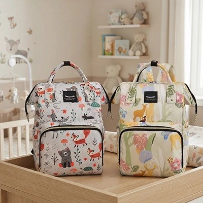 Deux sac a langer model zoo et champêtre