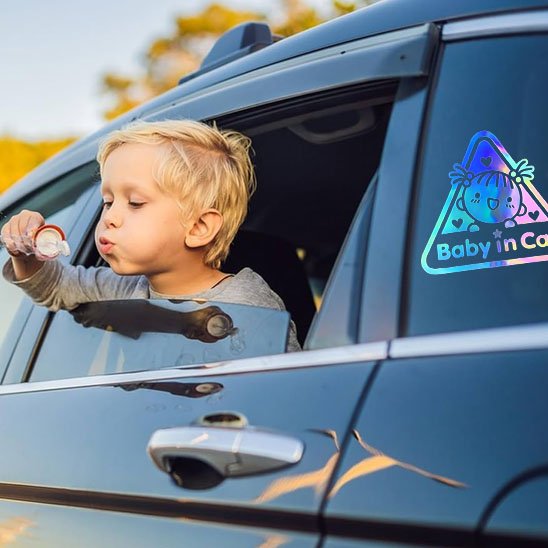 Enfant en sécurité -avec auto collant bébés à bord