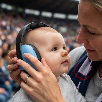 Casque anti bruit bebe bleu bébé zen