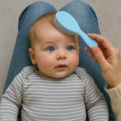 Maman prend soin bébé avec trousse de toilette bébé