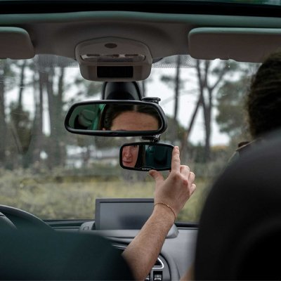 Papa ajuste miroir voiture bébé