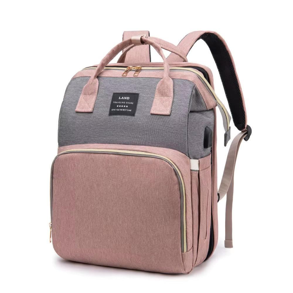 sac à langer pliable rose
